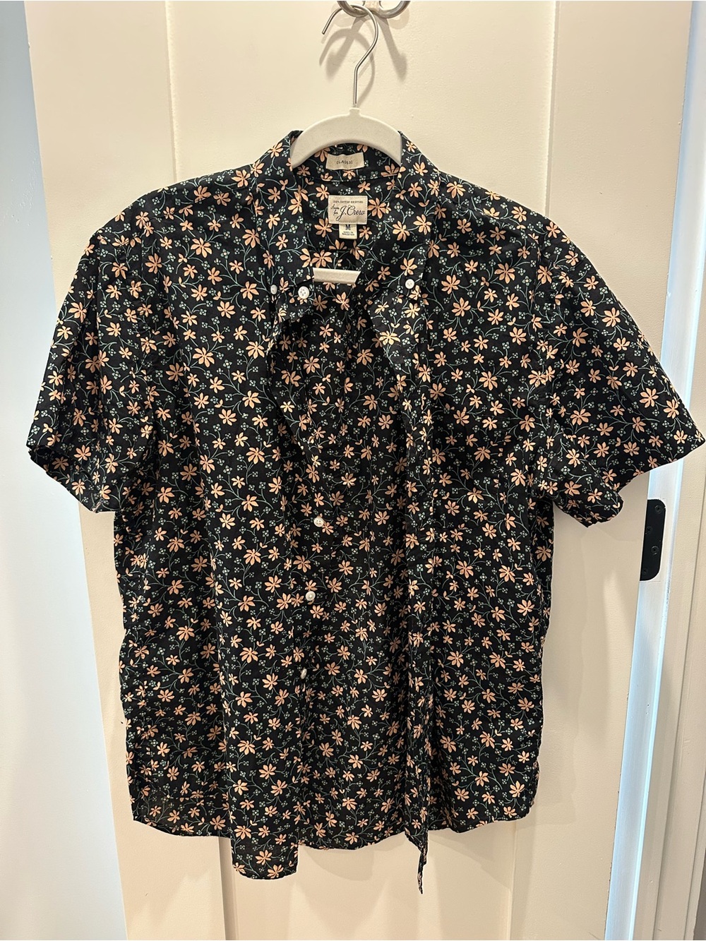 Men’s J Crew Short Sleeve Button Down Medium